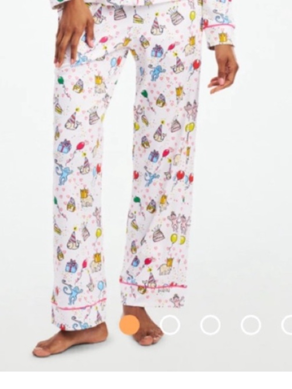 Roller Rabbit Birthday Party Pajama Wide Leg Pants Sleepwear Monkeys
